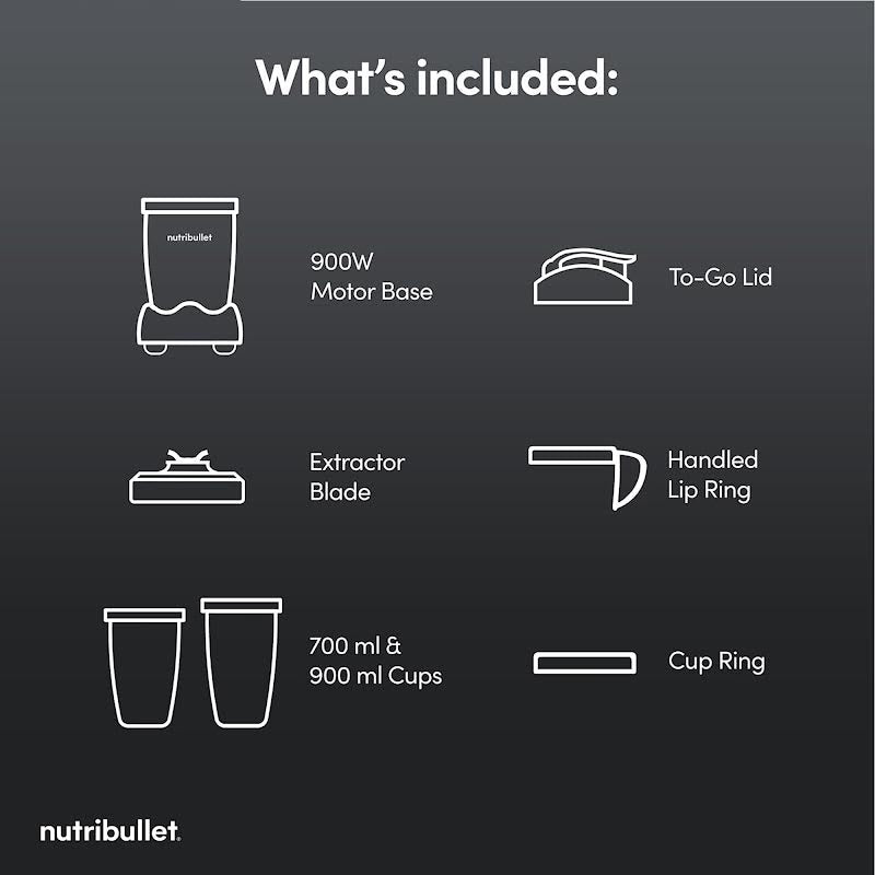 Nutribullet x McLaren 900 Series Blender Grey with Papaya Trimming