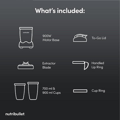 Nutribullet x McLaren 900 Series Blender Grey with Papaya Trimming