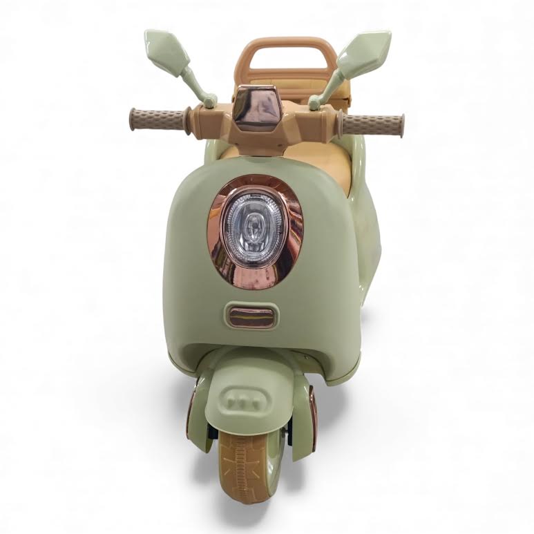 Kids Ride On Scooter Olive & Brown