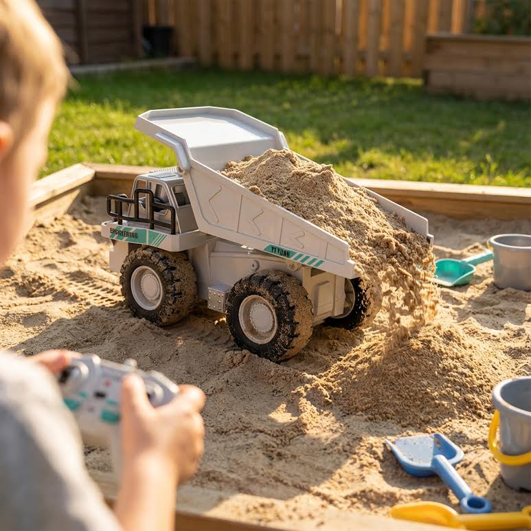RC Dump Truck White