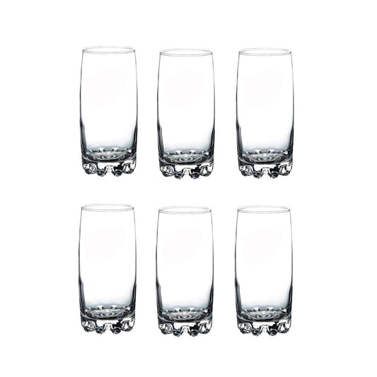 Pasabahce Sylvana 6 Piece 385ml Hiball Tumbler Set Clear