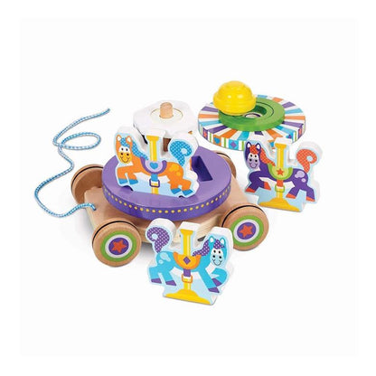Melissa & Doug First Play Carousel Pull Toy Multicoloured