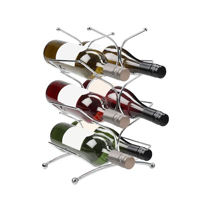 CH Upright Wine Rack - Silver