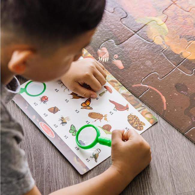Melissa & Doug Let's Explore Double-Sided Wildlife Seek and Find Puzzle Multicoloured