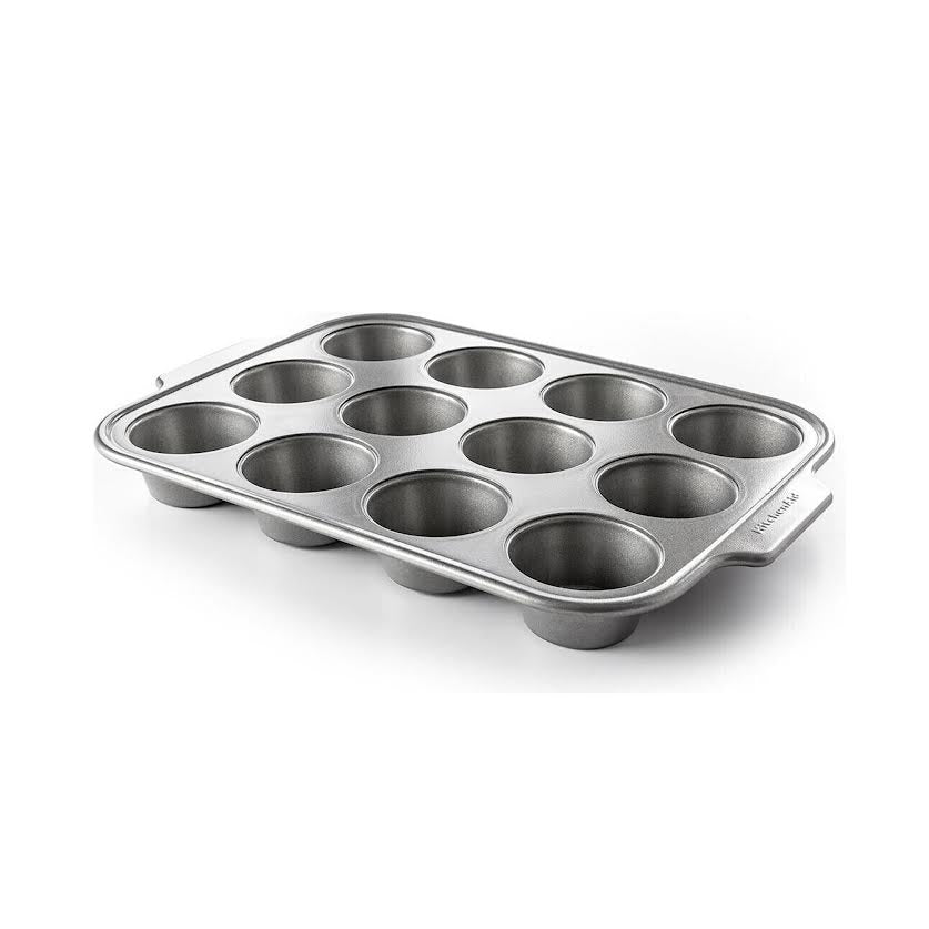 KitchenAid 12 Cup Non-Stick Muffin Pan Grey