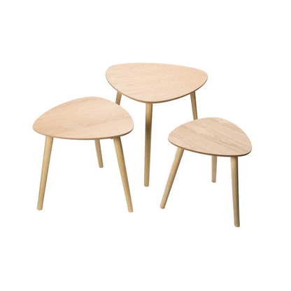3 Piece Coffee Table Light Brown