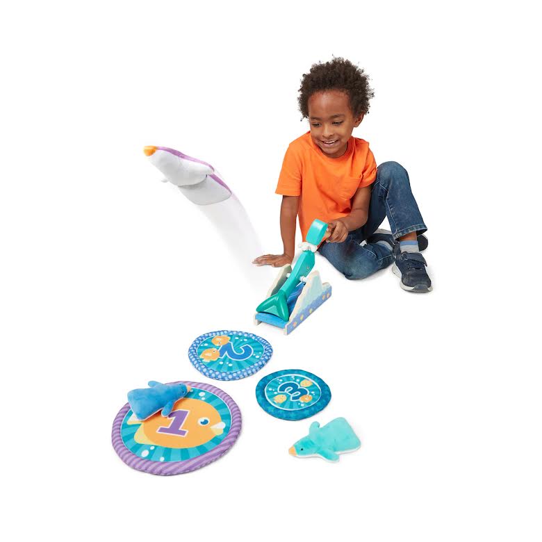 Melissa & Doug Fun at the Fair! Penguin Launch & Land Game Multicoloured