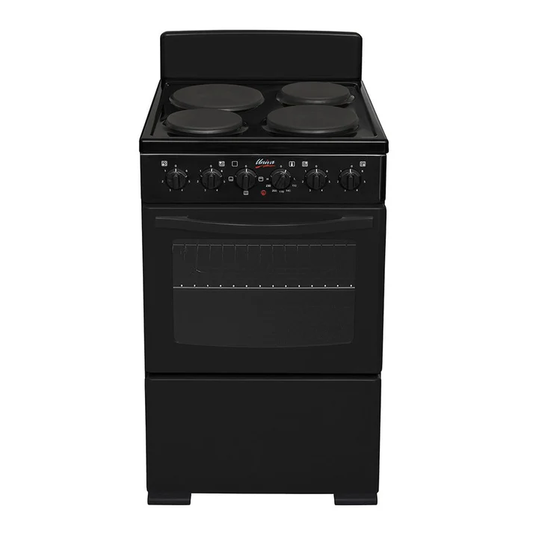 Univa 4 Plate Stove Black