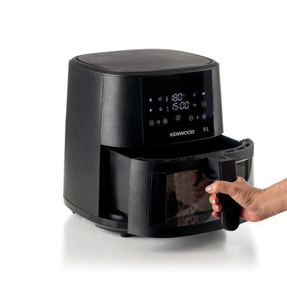 Kenwood 9Lt Basket Air Fryer + Grill with Window Black