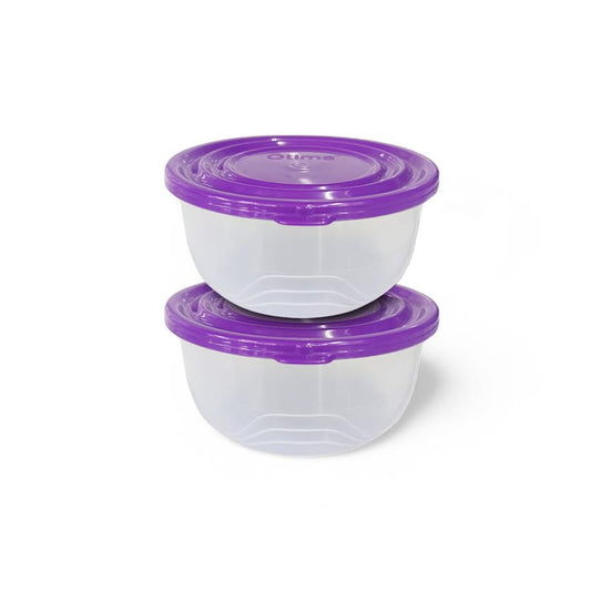Otima 2 Piece 1Lt Micro Fresh Lunch Box Purple