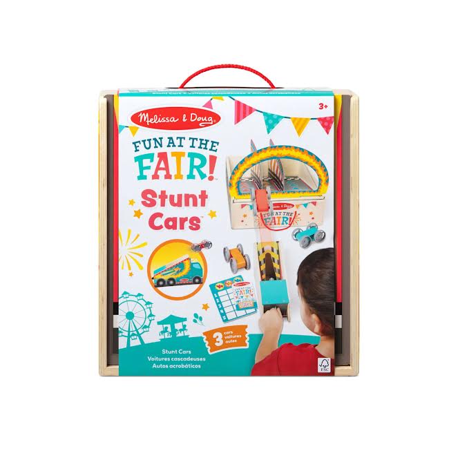 Melissa & Doug Fun at the Fair Stunt Cars Multicoloured