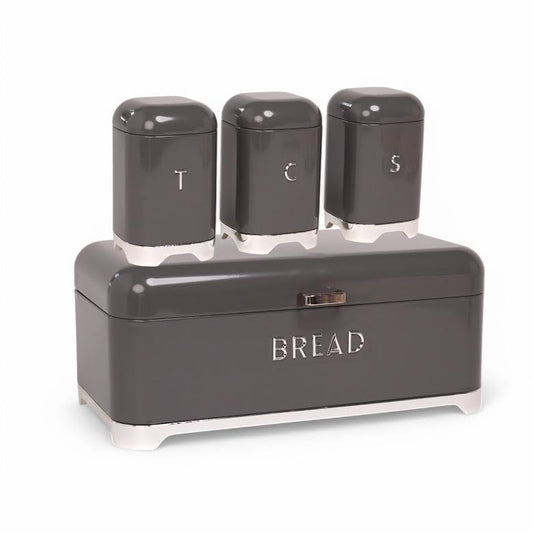 CH 4 Piece Canister Set Grey