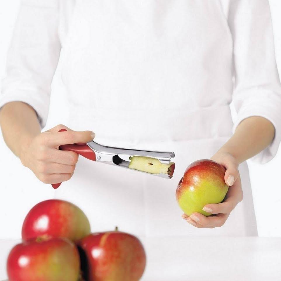 Cuisipro 18cm Stainless Steel Apple Corer Red