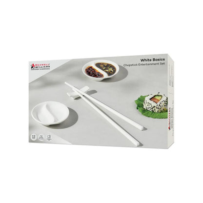 Maxwell & Williams White Basics 12 Piece Chopstick Entertainment Set White