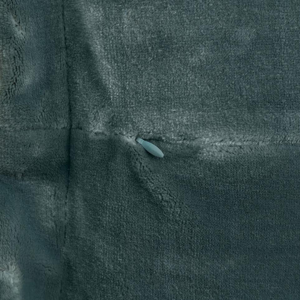 Atmosphera Flannel Cushion Blue