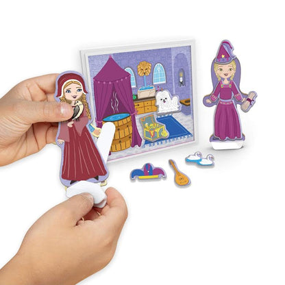 Melissa & Doug 82 Piece Magnetivity Magnetic Dress-Up Play Set Medieval Castle Multicoloured