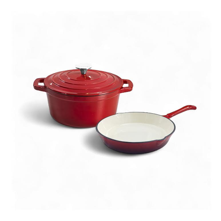 CH 2 Piece Cast Iron Combo Red