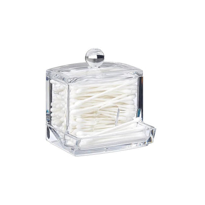 Five Selena Cotton Bud Dispenser Clear