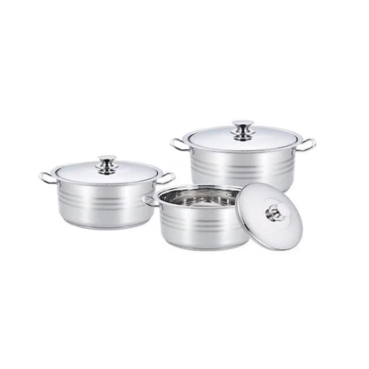Rolux 6 Piece Pot Set Silver