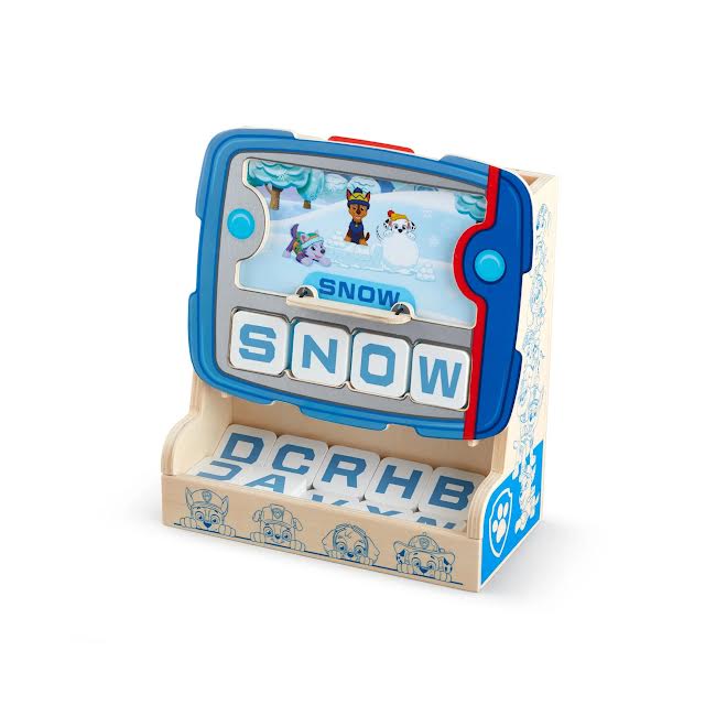 Melissa & Doug Paw Patrol Wooden See & Spell Pup Pad Game Multicoloured