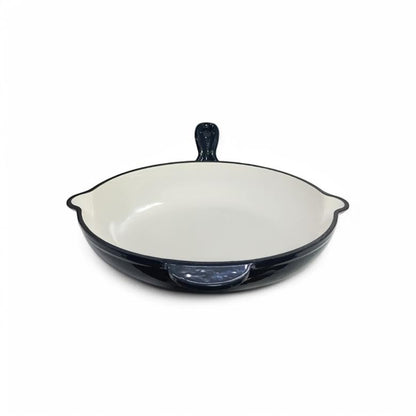 Aqua Enamel Cast Iron Fry Pan Grey
