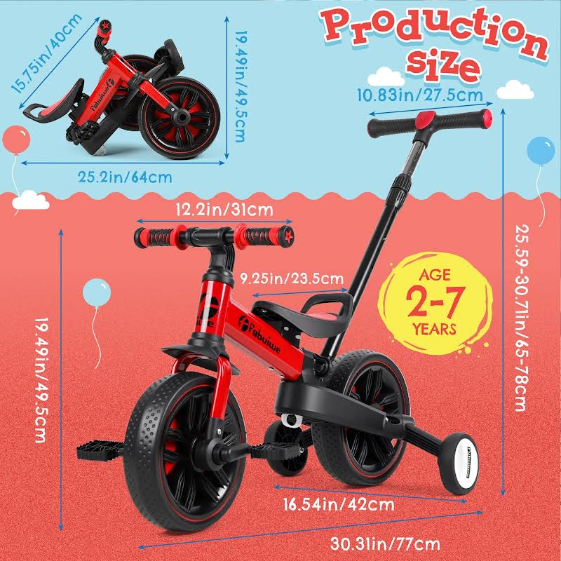 Toddler Balance Bicycle Red
