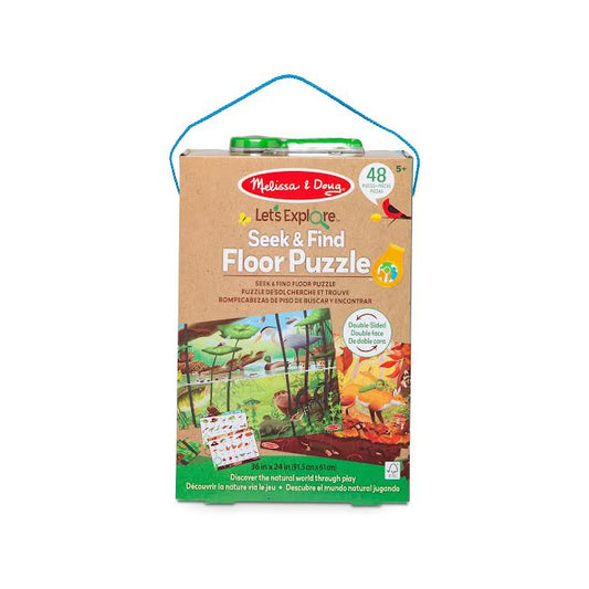 Melissa & Doug Let's Explore Double-Sided Wildlife Seek and Find Puzzle Multicoloured