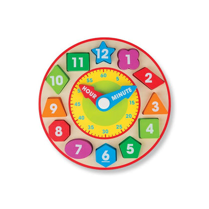 Melissa & Doug Shape Sorting Clock Multicoloured