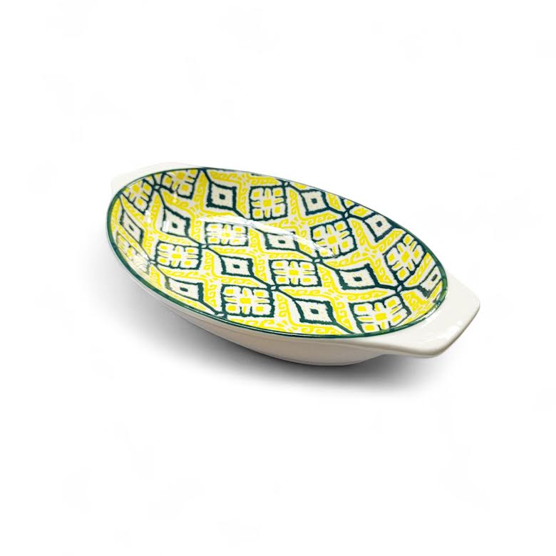 Shanghai Bowl Green & Yellow