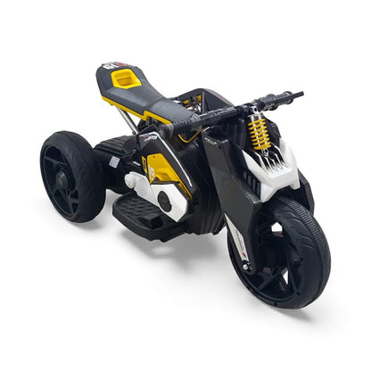 Kids Ride On Motorbike Black & Yellow