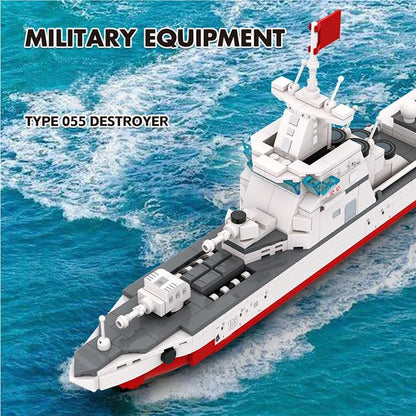 Wange Military Equipment Type 055 Destroyer 364 Piece Building Block Set