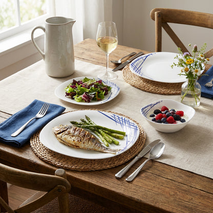 La Opala Quadra 12 Piece Dinner Set Belladonna