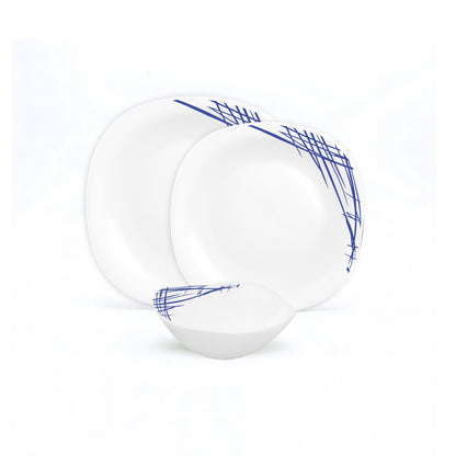 La Opala Quadra 12 Piece Dinner Set Belladonna