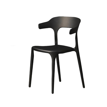 Modern Accent Chair with Armrests - Black