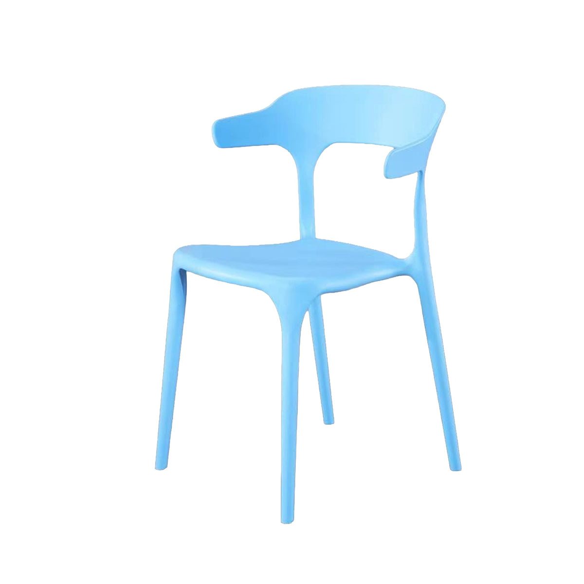 Modern Accent Chair with Armrests - Blue