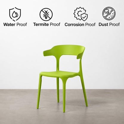 Modern Accent Chair with Armrests - Green