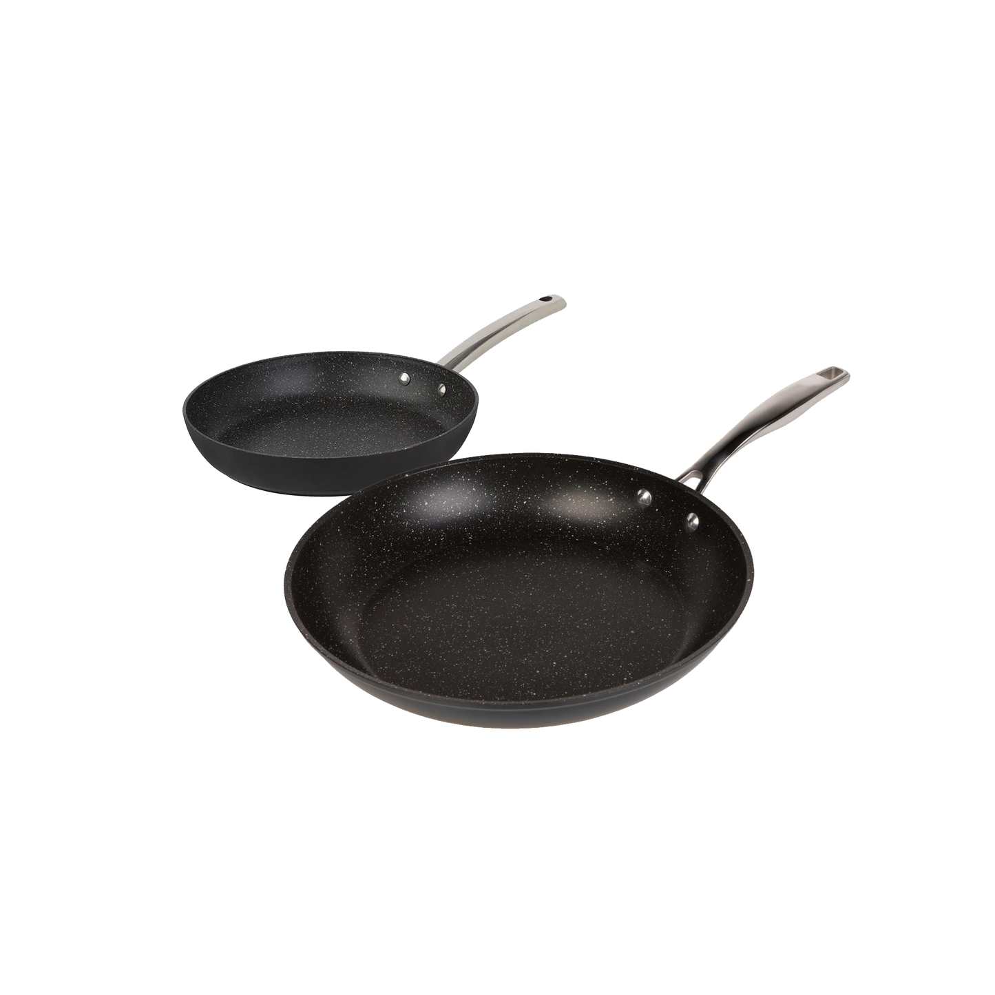 Leydi Mia 2 Piece Frying Pan Combo Black