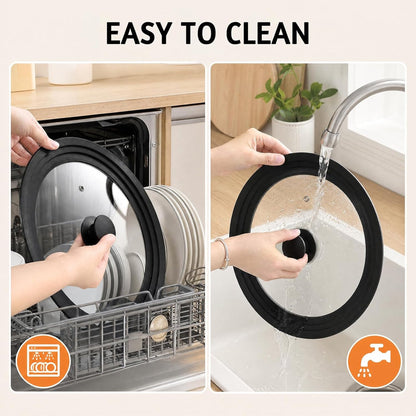 Universal Pan Lid Silicone & Tempered Glass - 24, 26 & 28cm
