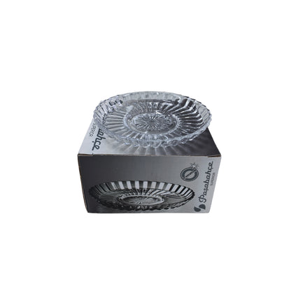 Pasabahce 6 Piece Crystal tea plate