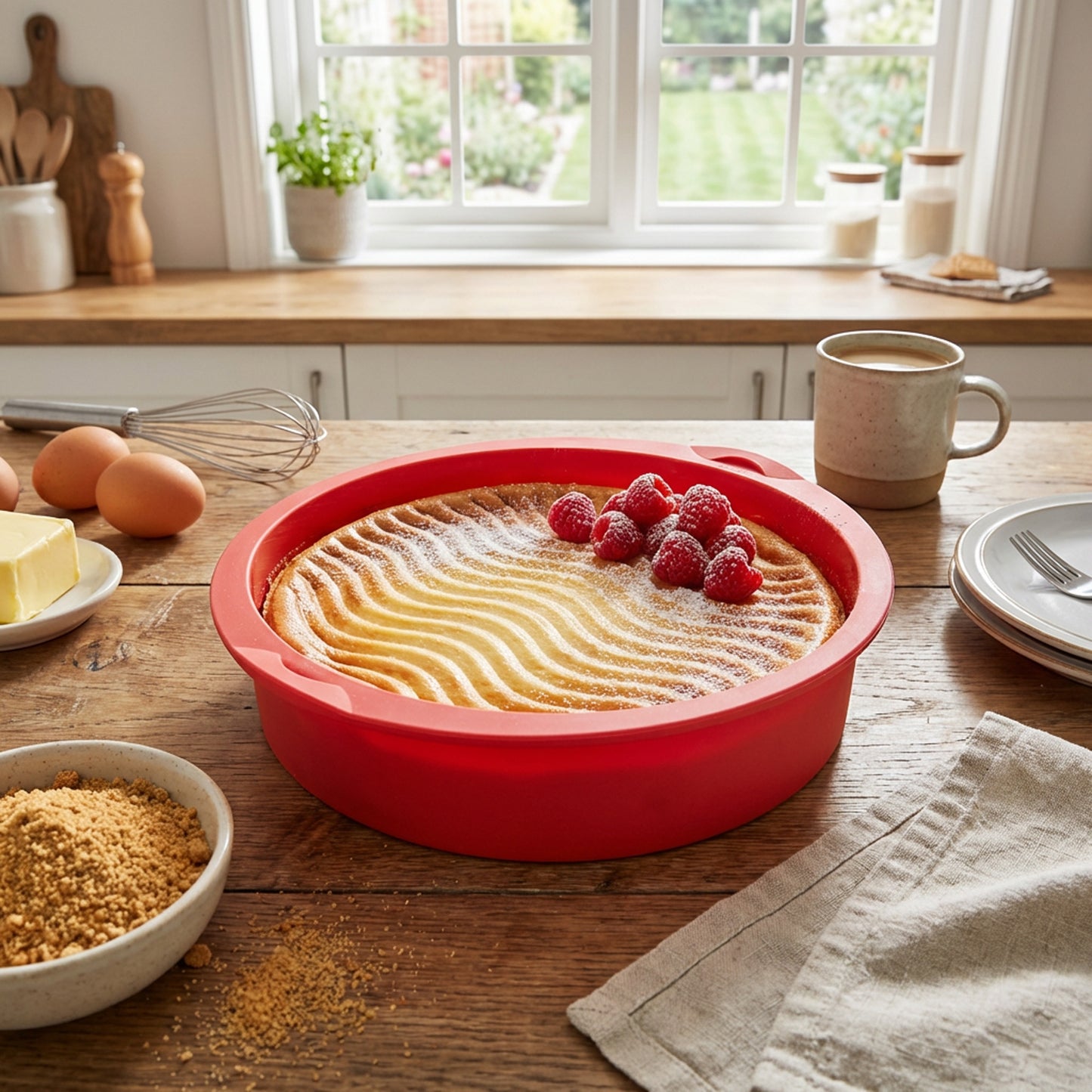 Perilla Silicone Cheesecake Mould Red
