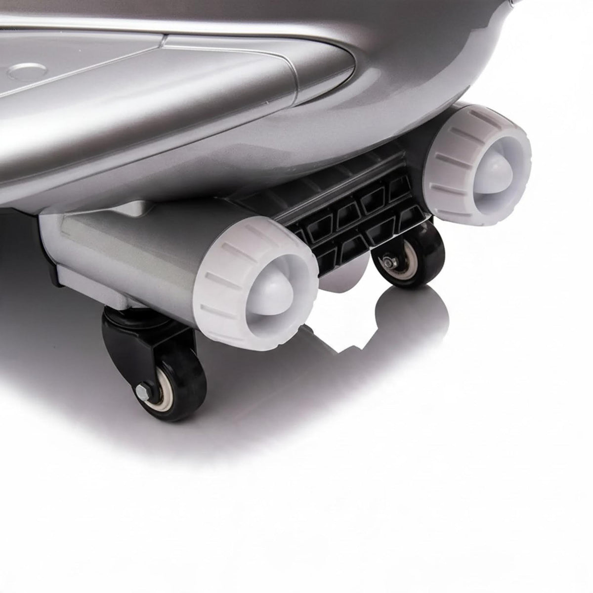Kids Electric Ride-On Plane Toy - Silver