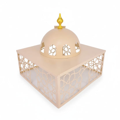 Square Islamic Snack Server Cream