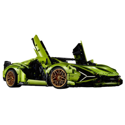 Car 3696 Piece Building Block Set Green