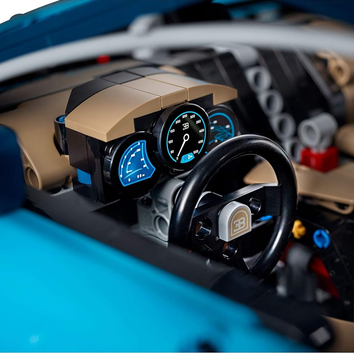 Car Building Block Set Blue