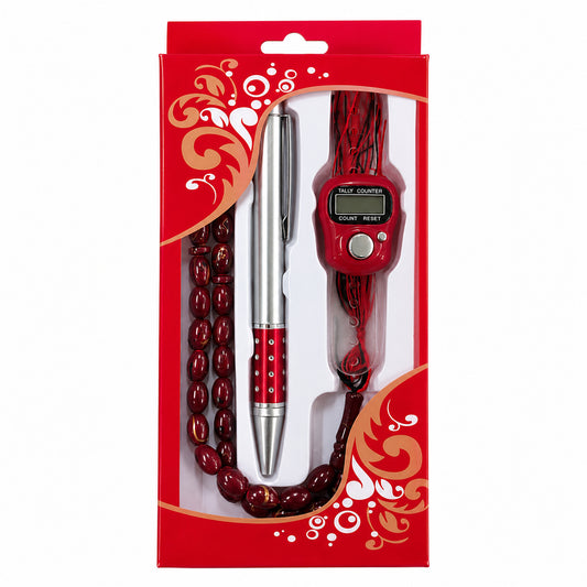 Islamic Prayer Set Red