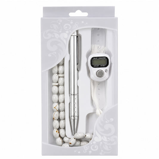 Islamic Prayer Set White