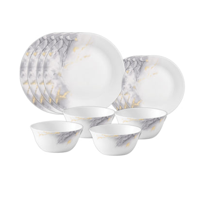 La Opala Twilight Clouds 12 Piece Dinner Set White
