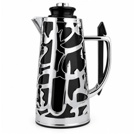 Arabic Flask Black & Silver