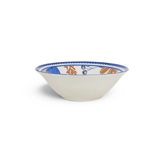 Kitchen Life 16cm Flower Design Ceramic Dessert Bowl White