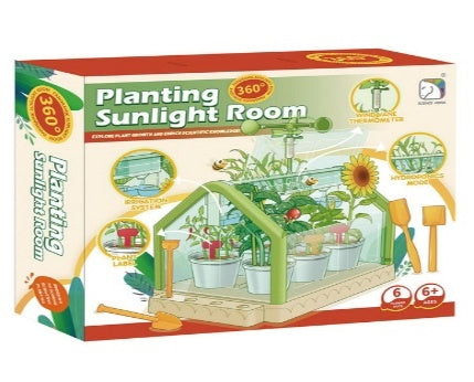 Planting Sunlight Room Greenhouse Kit Green